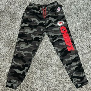 Boy X-Large 18/20  Sweatpants NFL Team Apparel Kansas City Chiefs Black NWT H7